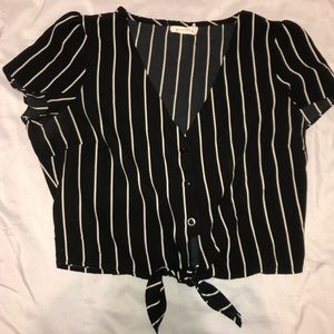 Striped Button up Blouse💕